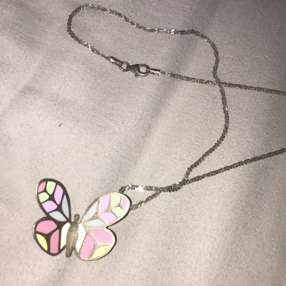 Butterfly necklace and ring